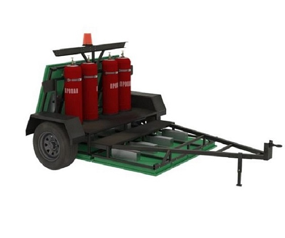 Установка инфракрасного нагрева на прицепе ИКН SG-400-TD